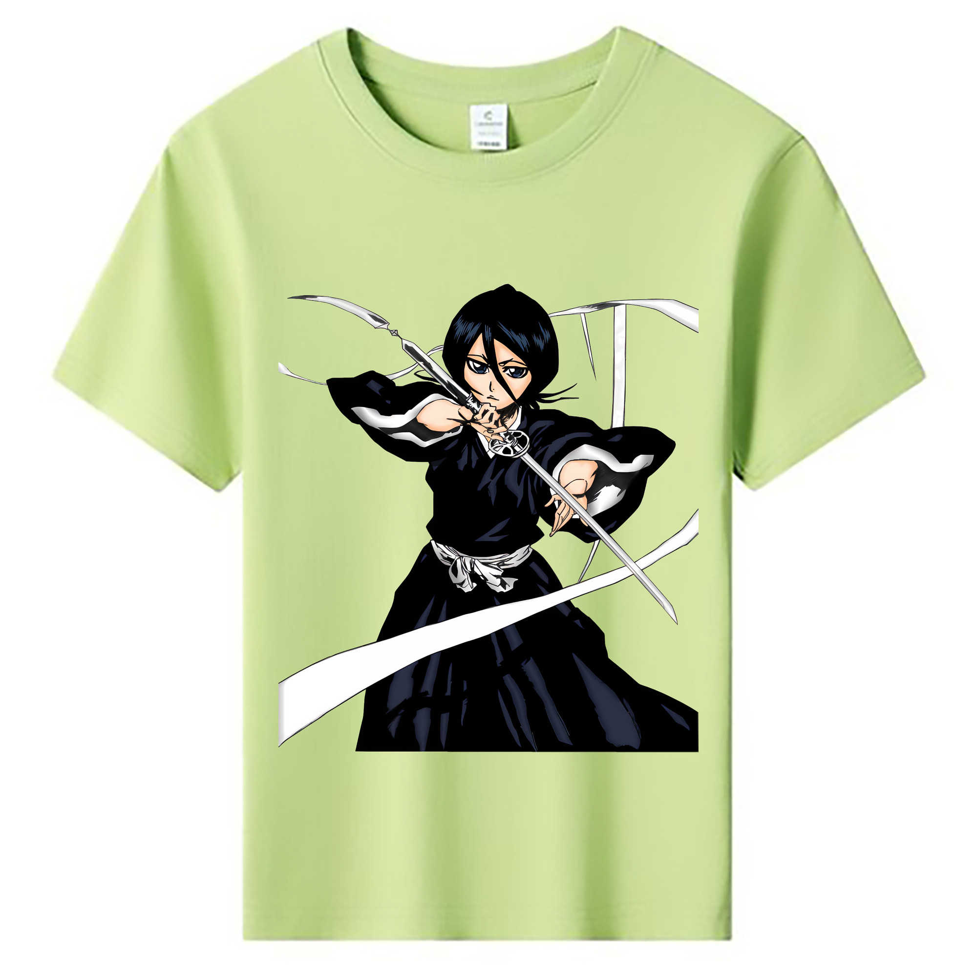 （画像用） ブリーチ 朽木ルキア BLEACH Kuchiki Rukia 綿100％キッズTシャツ（フロントプリント）